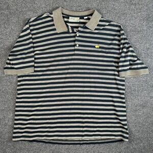 Masters Augusta National Golf Shop Polo Shirt Men's Size XXL Mercerized Striped
